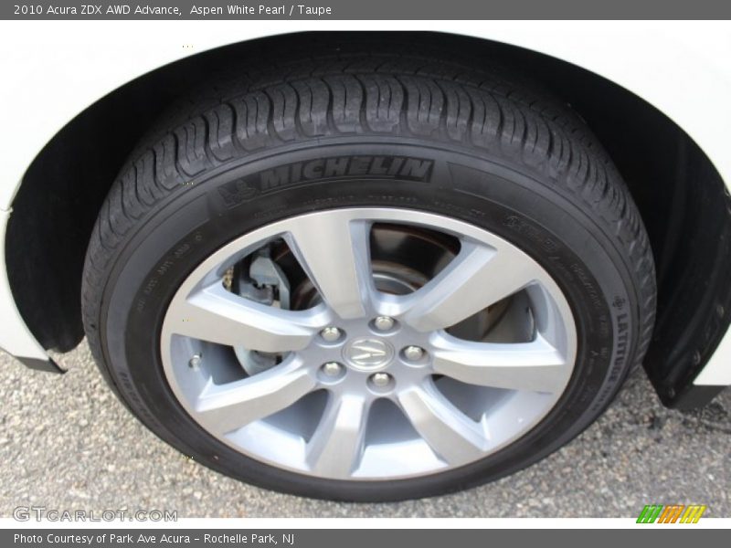 Aspen White Pearl / Taupe 2010 Acura ZDX AWD Advance