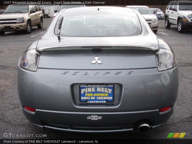 Liquid Silver Metallic / Dark Charcoal 2007 Mitsubishi Eclipse GS Coupe