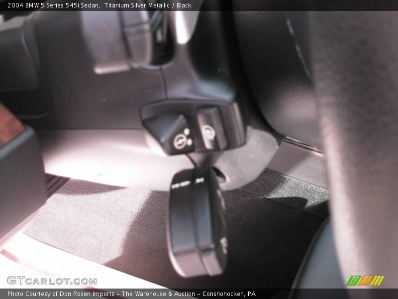 Titanium Silver Metallic / Black 2004 BMW 5 Series 545i Sedan