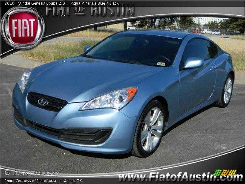 Aqua Minerale Blue / Black 2010 Hyundai Genesis Coupe 2.0T