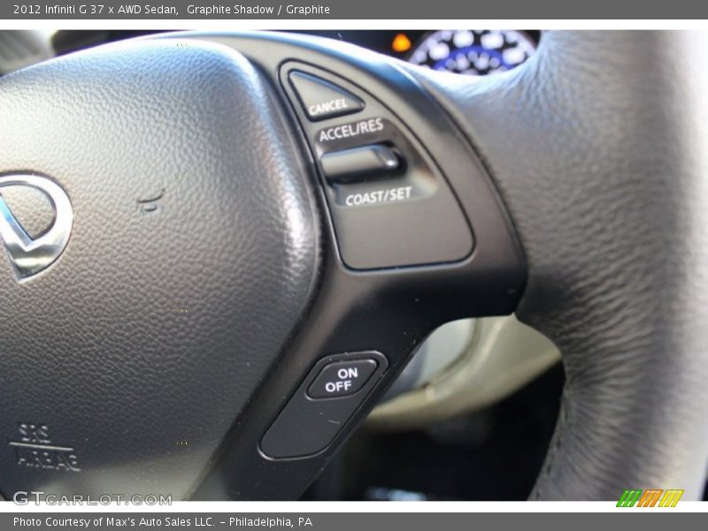 Controls of 2012 G 37 x AWD Sedan