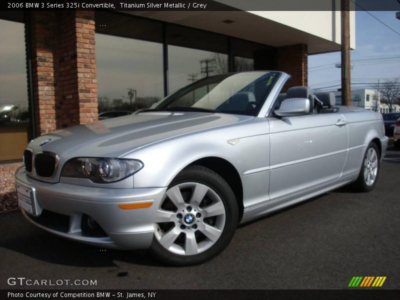 Titanium Silver Metallic / Grey 2006 BMW 3 Series 325i Convertible