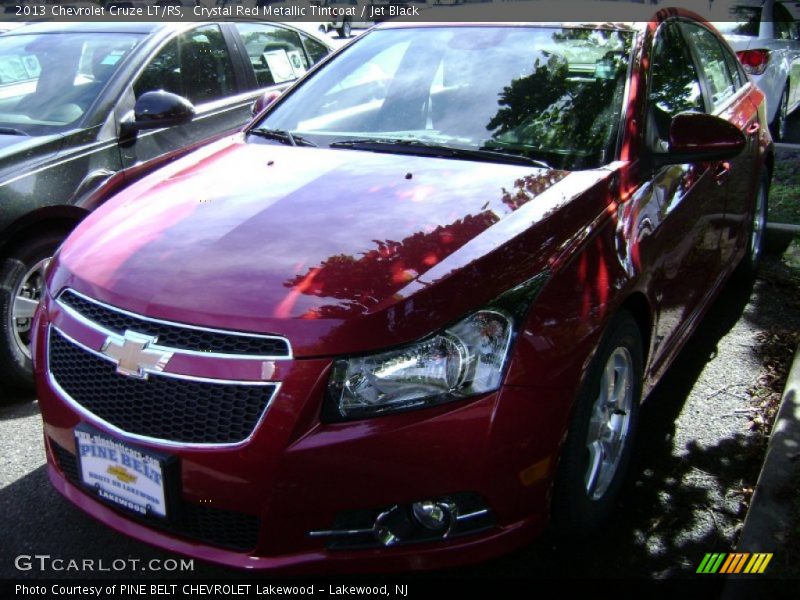 Crystal Red Metallic Tintcoat / Jet Black 2013 Chevrolet Cruze LT/RS
