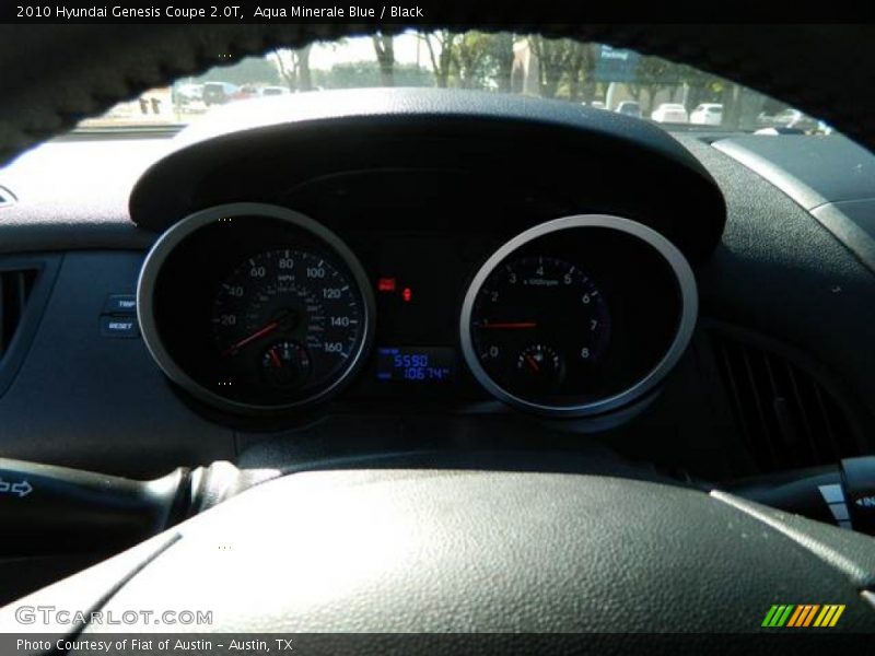 Aqua Minerale Blue / Black 2010 Hyundai Genesis Coupe 2.0T