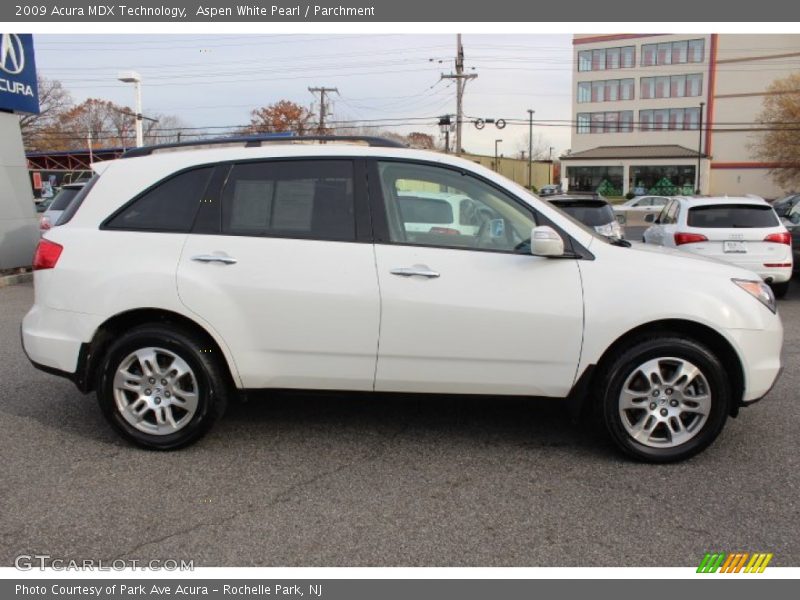Aspen White Pearl / Parchment 2009 Acura MDX Technology