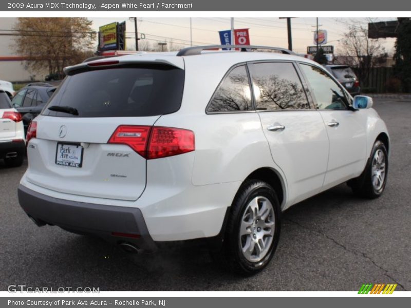 Aspen White Pearl / Parchment 2009 Acura MDX Technology