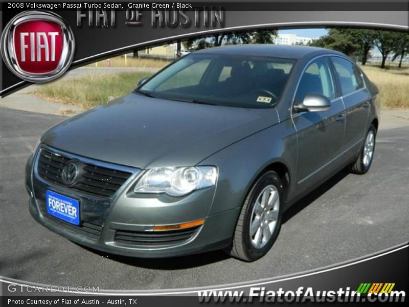 Granite Green / Black 2008 Volkswagen Passat Turbo Sedan