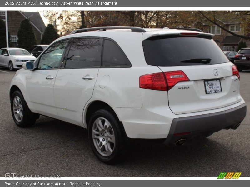 Aspen White Pearl / Parchment 2009 Acura MDX Technology
