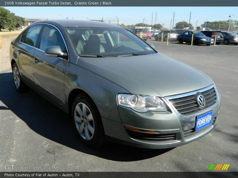 Granite Green / Black 2008 Volkswagen Passat Turbo Sedan