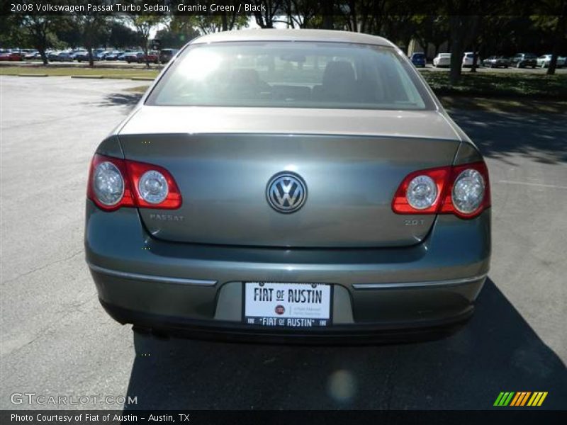 Granite Green / Black 2008 Volkswagen Passat Turbo Sedan