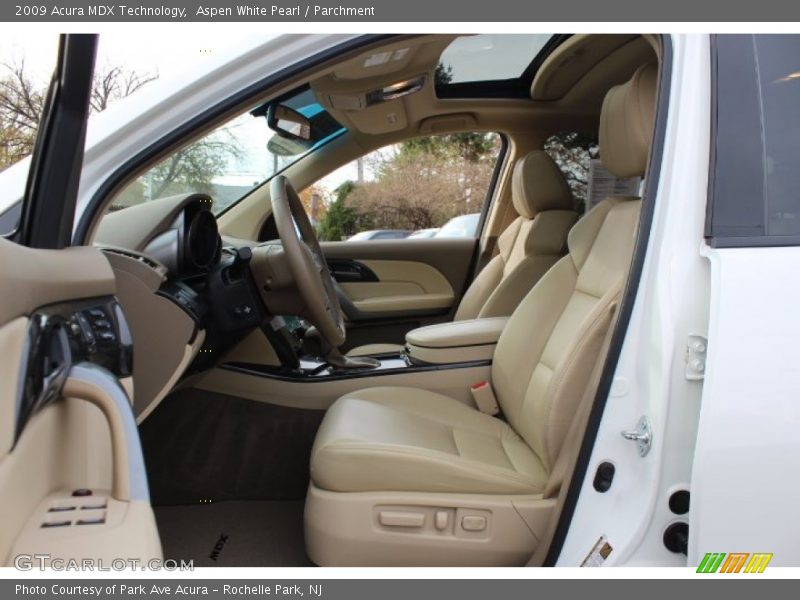Aspen White Pearl / Parchment 2009 Acura MDX Technology