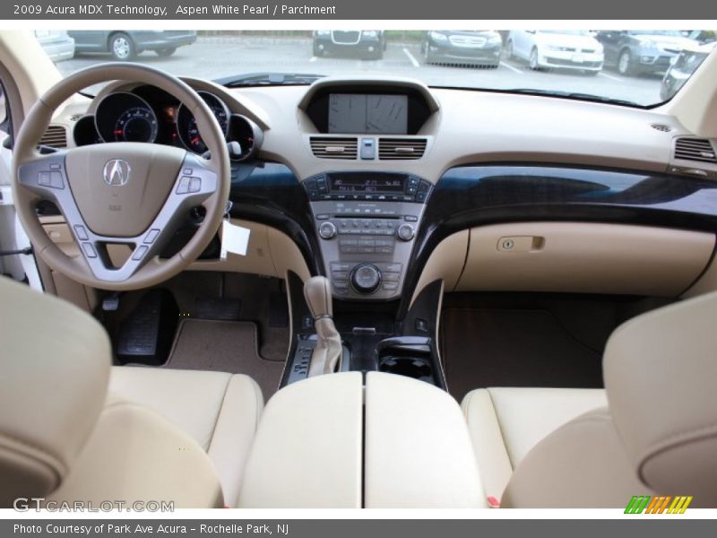 Aspen White Pearl / Parchment 2009 Acura MDX Technology