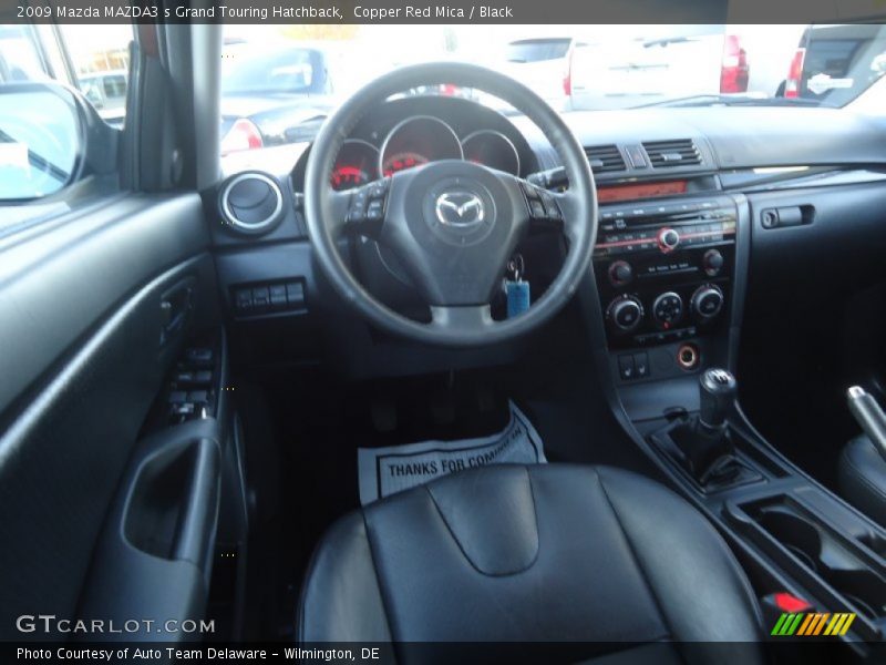 Copper Red Mica / Black 2009 Mazda MAZDA3 s Grand Touring Hatchback