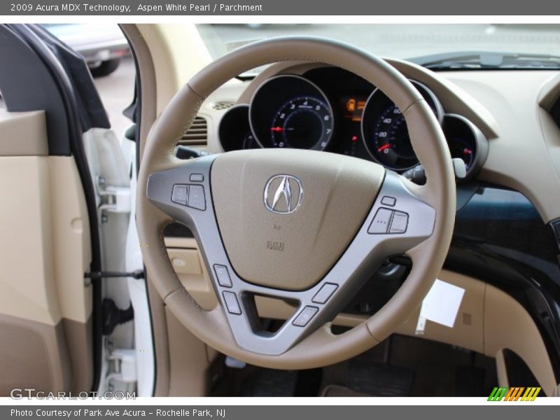 Aspen White Pearl / Parchment 2009 Acura MDX Technology