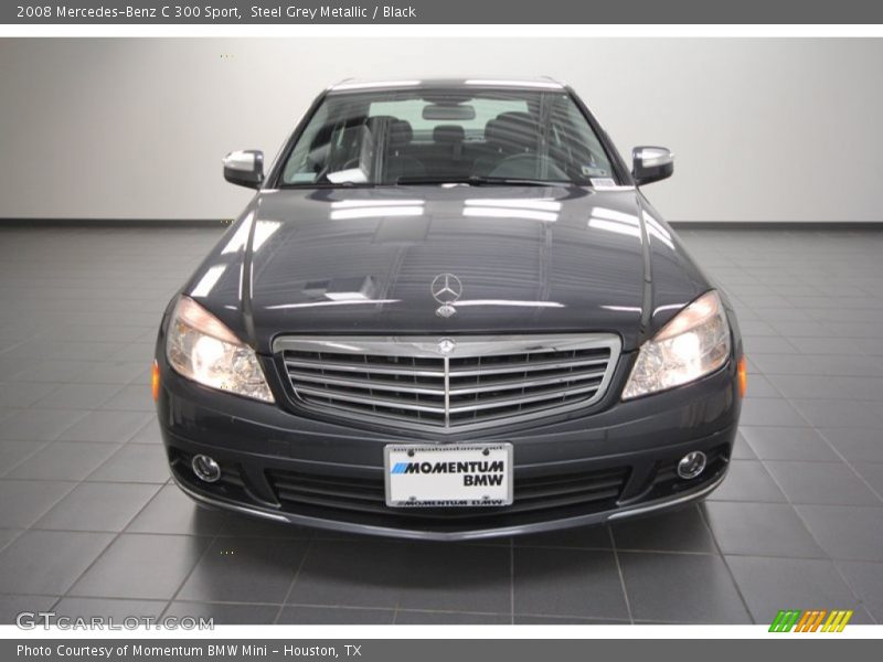 Steel Grey Metallic / Black 2008 Mercedes-Benz C 300 Sport