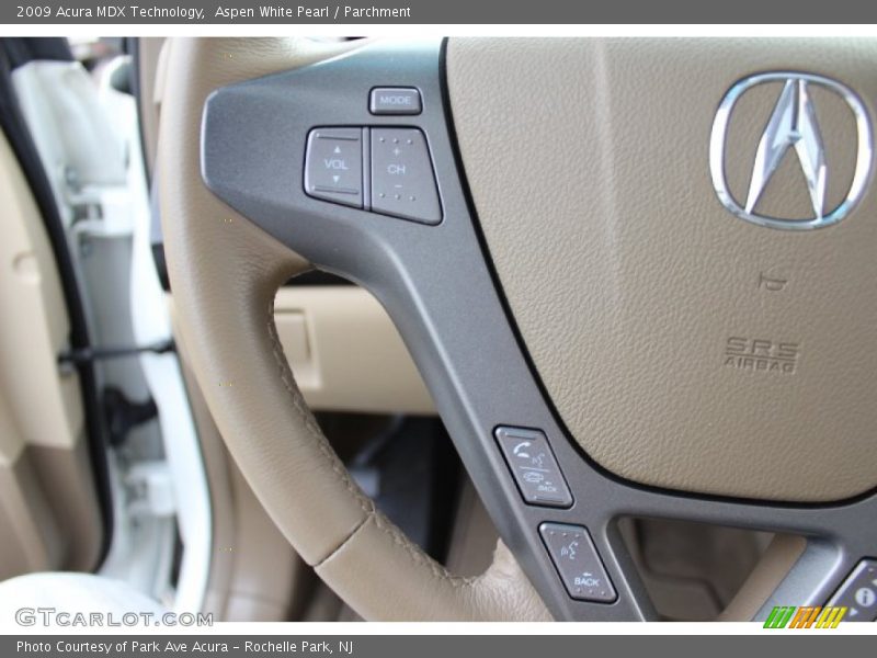 Aspen White Pearl / Parchment 2009 Acura MDX Technology
