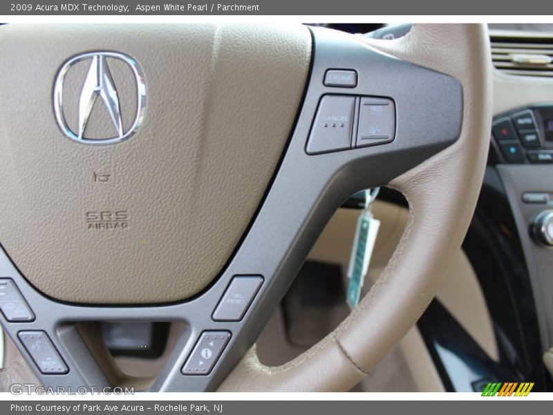 Aspen White Pearl / Parchment 2009 Acura MDX Technology