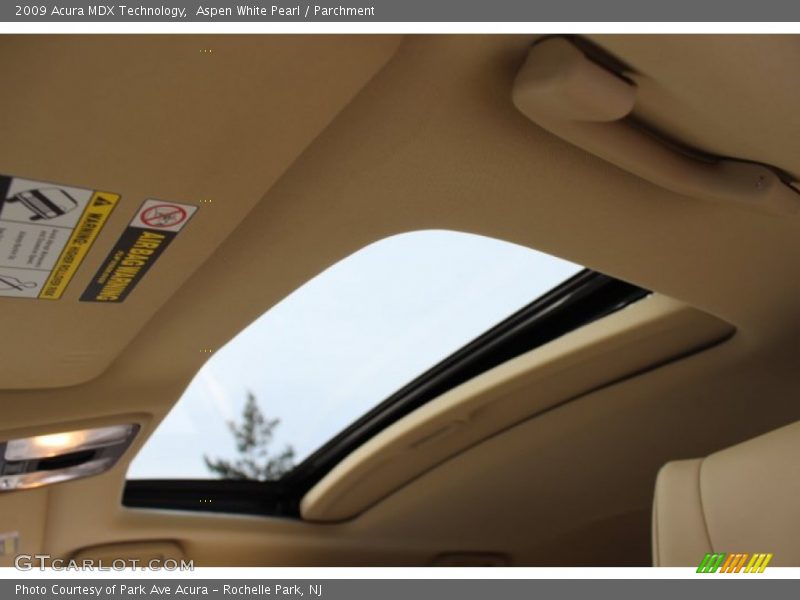 Aspen White Pearl / Parchment 2009 Acura MDX Technology