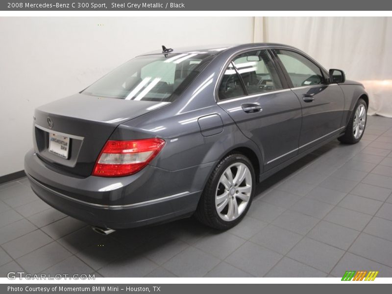 Steel Grey Metallic / Black 2008 Mercedes-Benz C 300 Sport