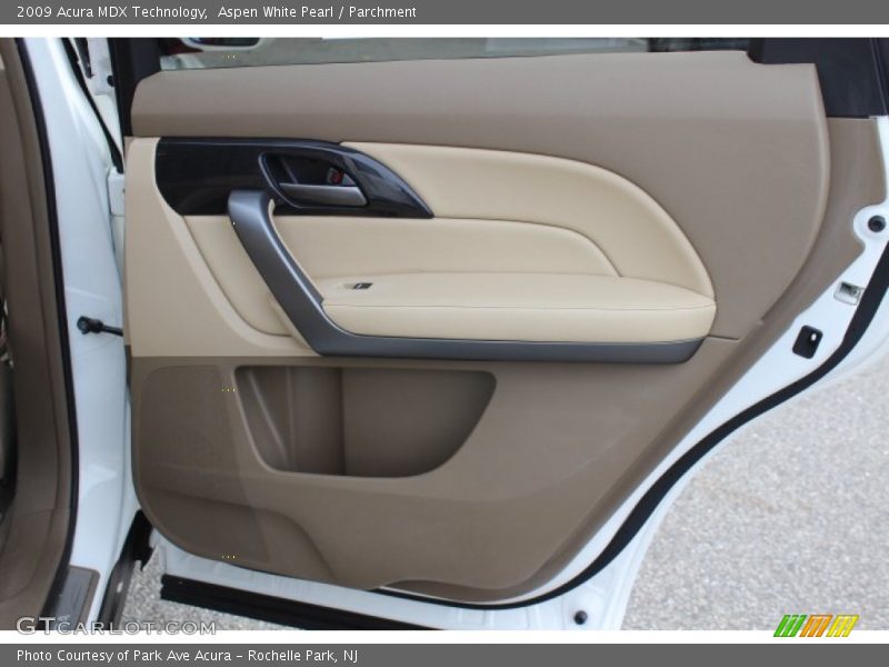 Aspen White Pearl / Parchment 2009 Acura MDX Technology