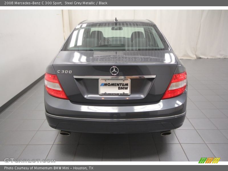Steel Grey Metallic / Black 2008 Mercedes-Benz C 300 Sport