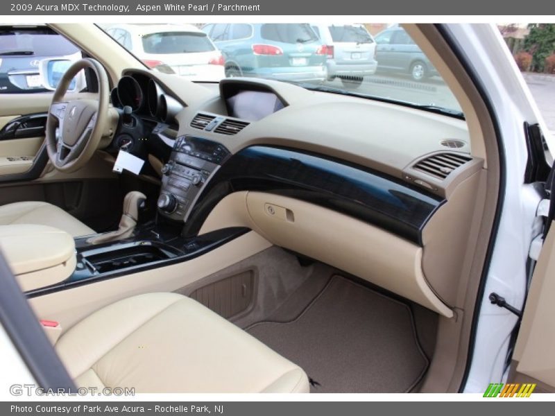 Aspen White Pearl / Parchment 2009 Acura MDX Technology