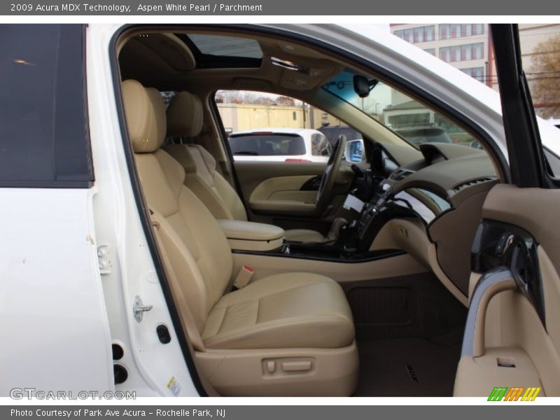 Aspen White Pearl / Parchment 2009 Acura MDX Technology