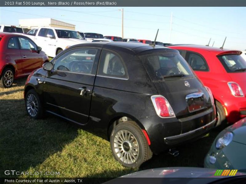 Nero (Black) / Rosso/Nero (Red/Black) 2013 Fiat 500 Lounge