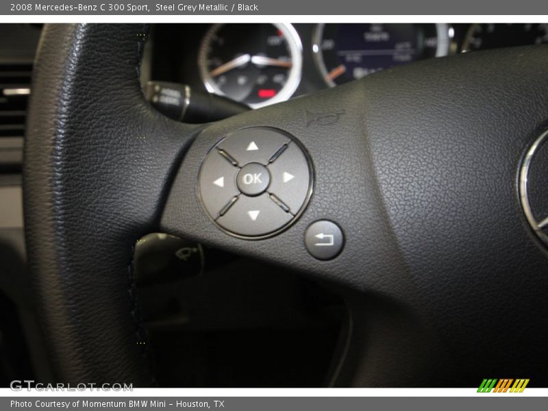 Steel Grey Metallic / Black 2008 Mercedes-Benz C 300 Sport