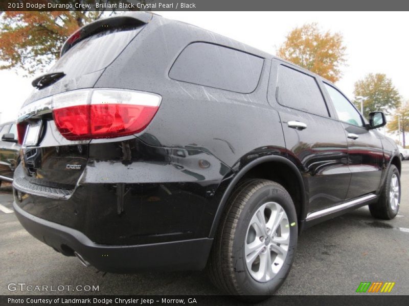 Brilliant Black Crystal Pearl / Black 2013 Dodge Durango Crew