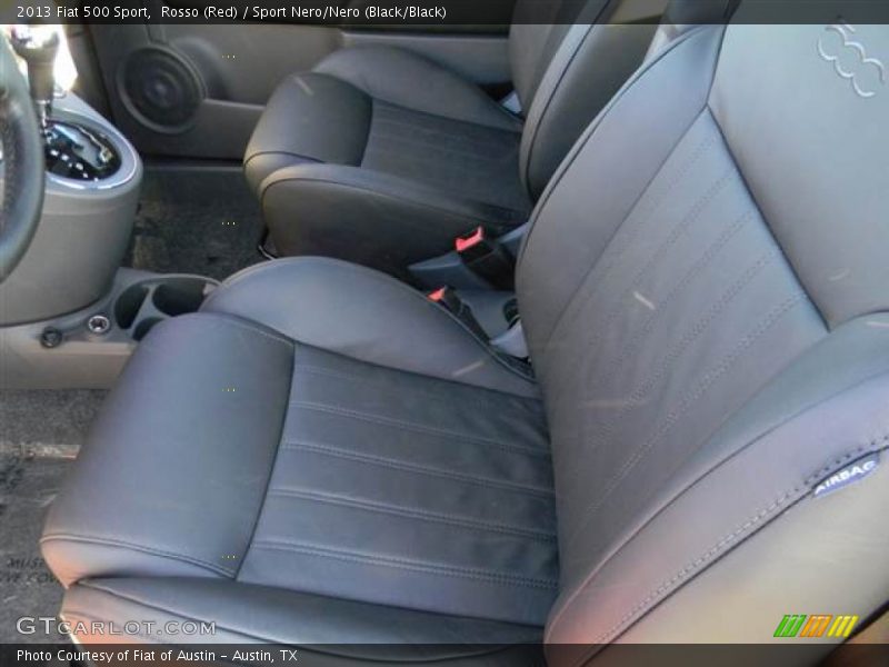 Rosso (Red) / Sport Nero/Nero (Black/Black) 2013 Fiat 500 Sport