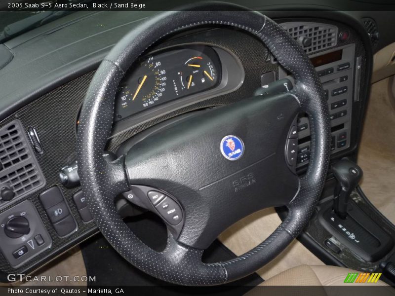 Black / Sand Beige 2005 Saab 9-5 Aero Sedan