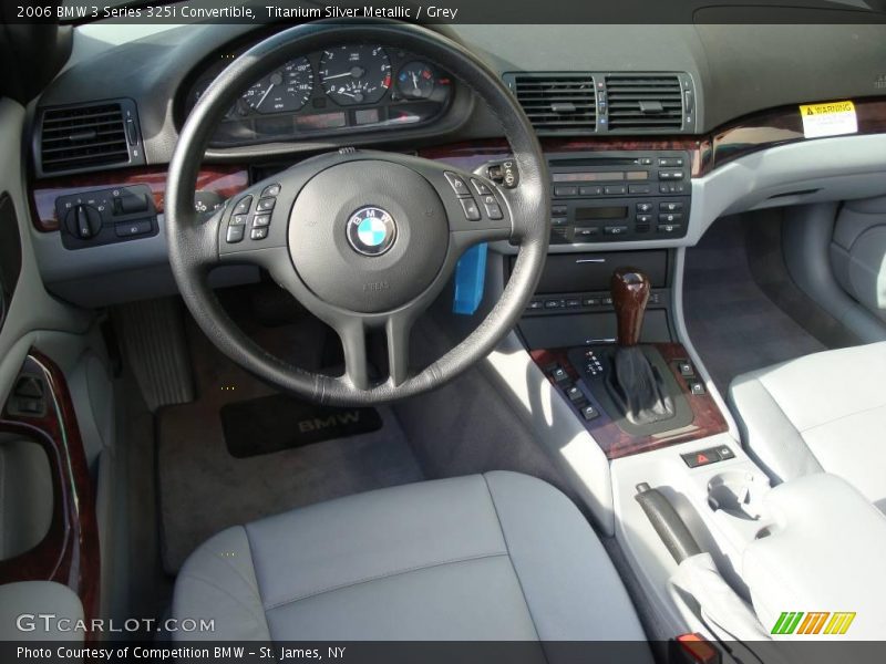 Titanium Silver Metallic / Grey 2006 BMW 3 Series 325i Convertible