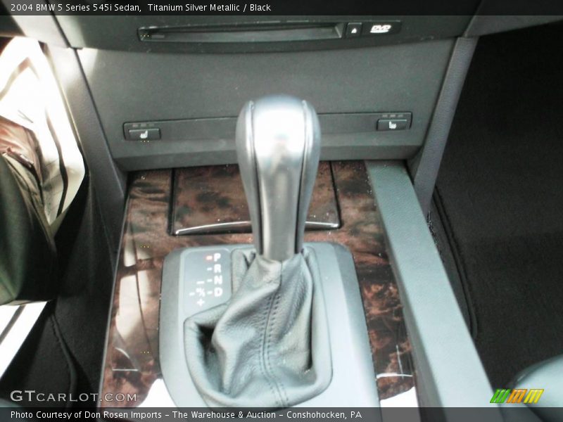 Titanium Silver Metallic / Black 2004 BMW 5 Series 545i Sedan