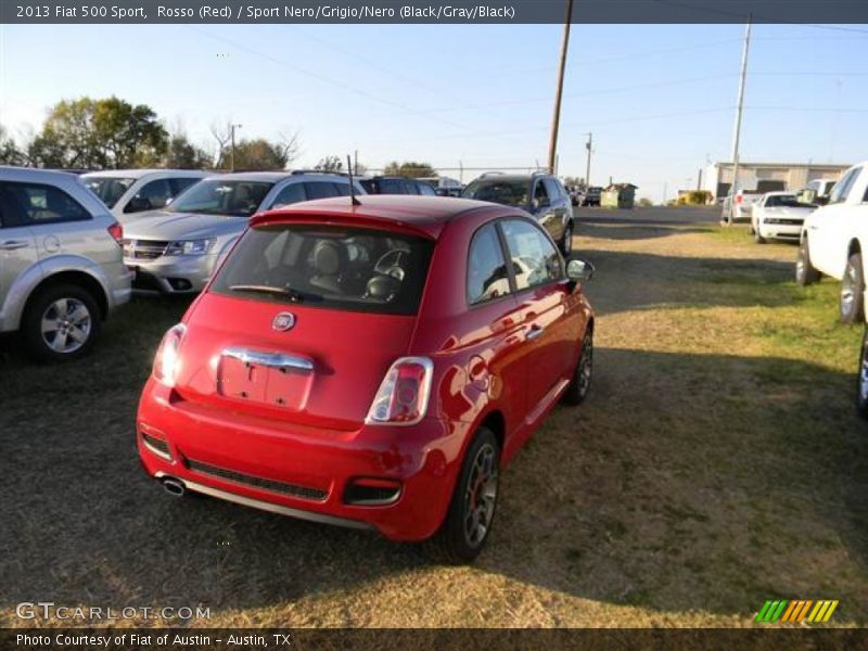 Rosso (Red) / Sport Nero/Grigio/Nero (Black/Gray/Black) 2013 Fiat 500 Sport