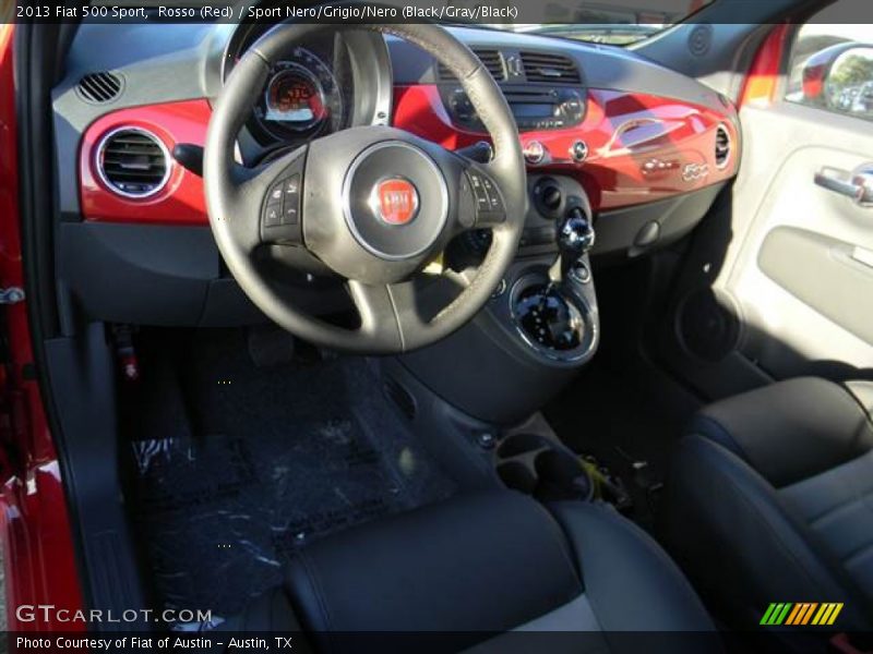 Rosso (Red) / Sport Nero/Grigio/Nero (Black/Gray/Black) 2013 Fiat 500 Sport