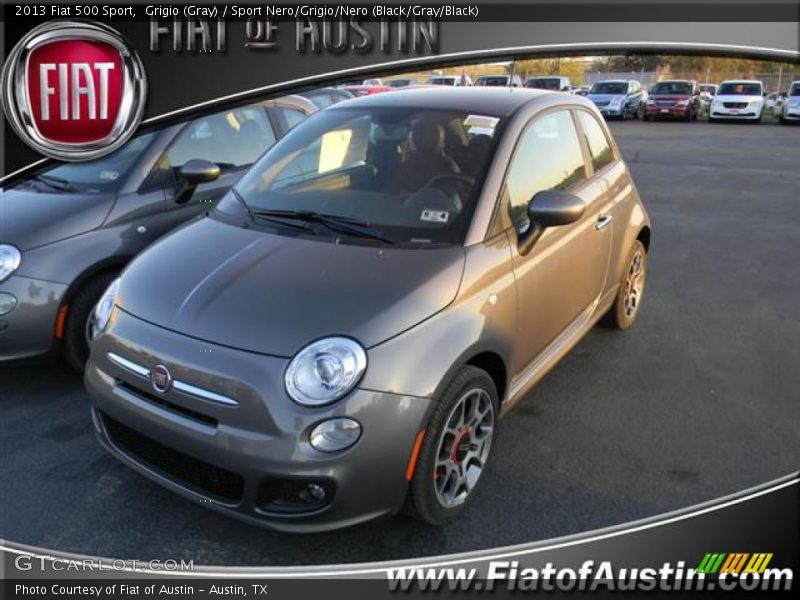 Grigio (Gray) / Sport Nero/Grigio/Nero (Black/Gray/Black) 2013 Fiat 500 Sport