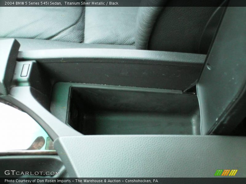 Titanium Silver Metallic / Black 2004 BMW 5 Series 545i Sedan