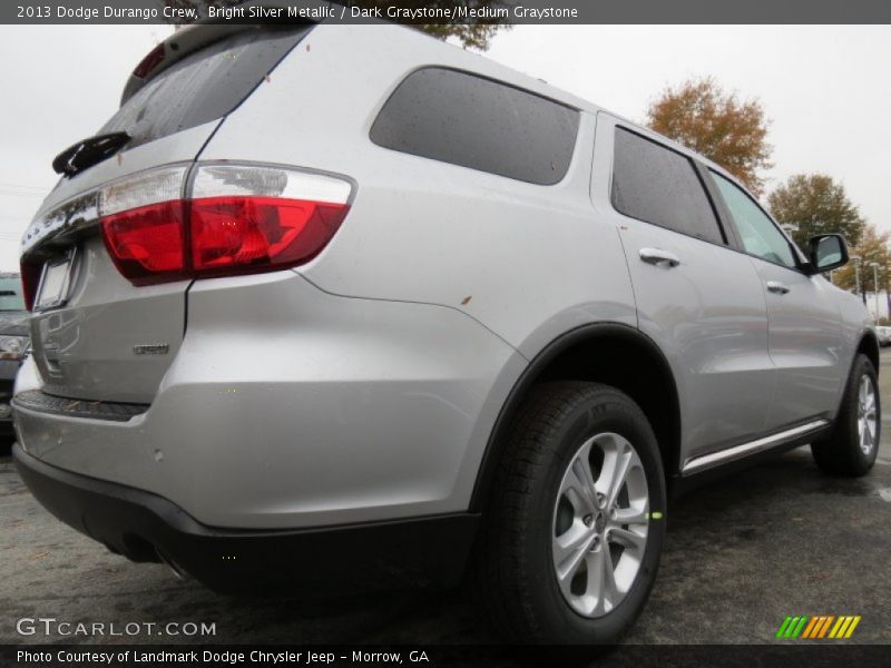 Bright Silver Metallic / Dark Graystone/Medium Graystone 2013 Dodge Durango Crew