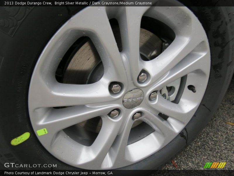 Bright Silver Metallic / Dark Graystone/Medium Graystone 2013 Dodge Durango Crew