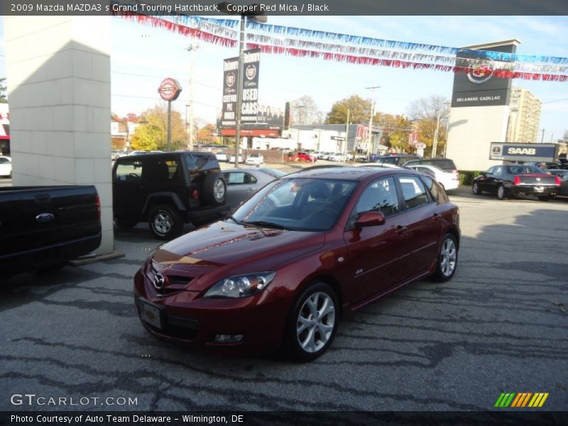 Copper Red Mica / Black 2009 Mazda MAZDA3 s Grand Touring Hatchback