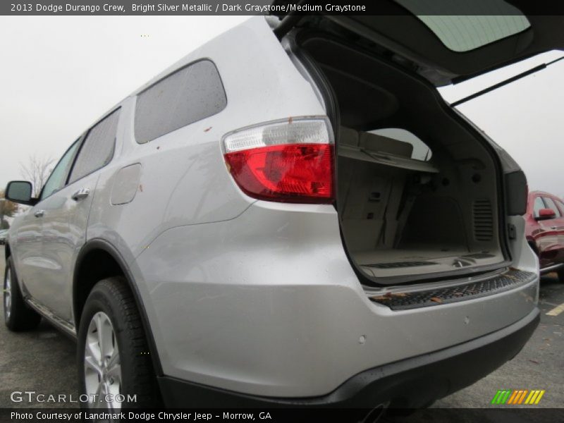 Bright Silver Metallic / Dark Graystone/Medium Graystone 2013 Dodge Durango Crew
