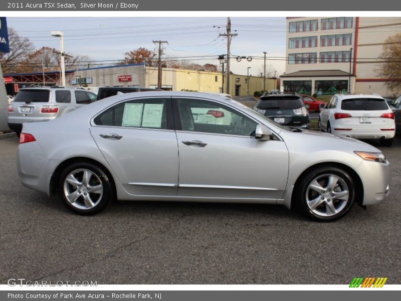 Silver Moon / Ebony 2011 Acura TSX Sedan
