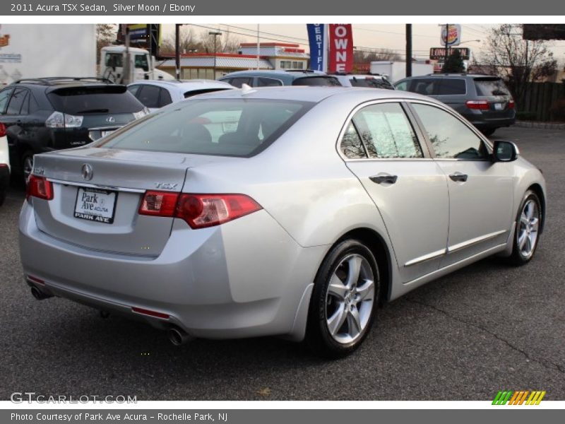 Silver Moon / Ebony 2011 Acura TSX Sedan