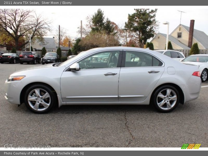 Silver Moon / Ebony 2011 Acura TSX Sedan