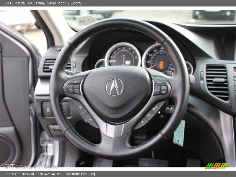 Silver Moon / Ebony 2011 Acura TSX Sedan