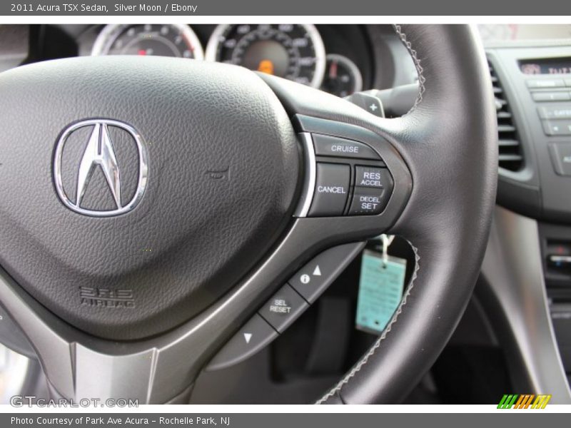 Silver Moon / Ebony 2011 Acura TSX Sedan