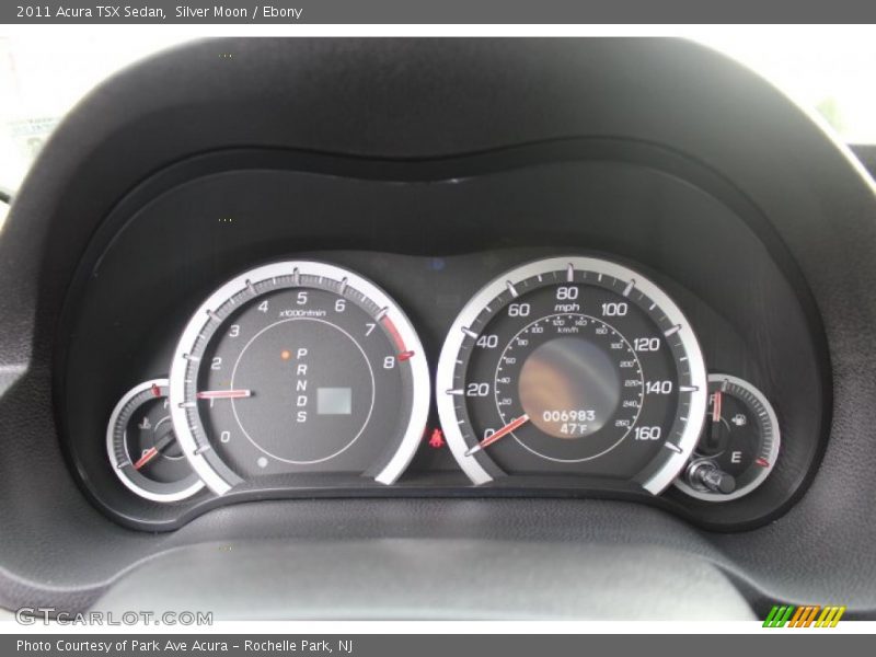 Silver Moon / Ebony 2011 Acura TSX Sedan