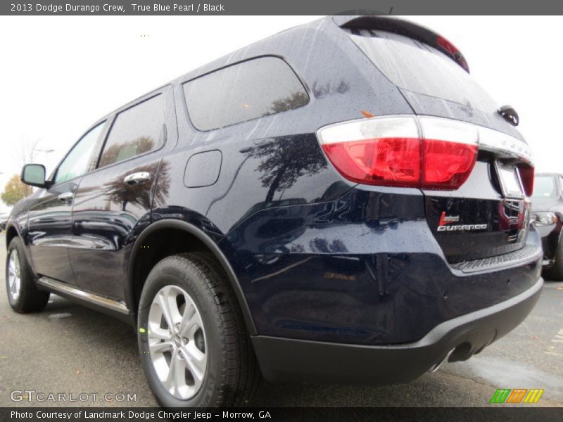 True Blue Pearl / Black 2013 Dodge Durango Crew