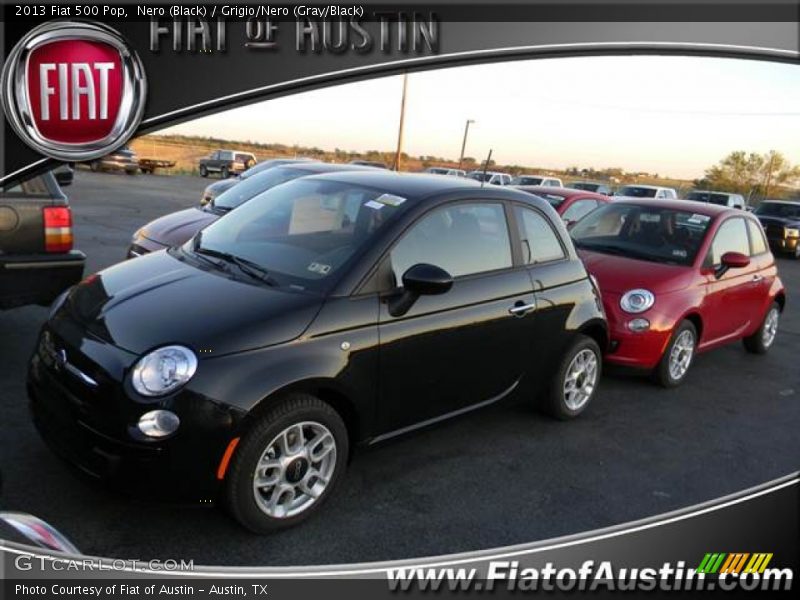 Nero (Black) / Grigio/Nero (Gray/Black) 2013 Fiat 500 Pop